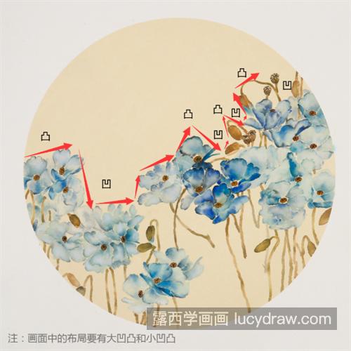 蓝色虞美人怎么画？国画步骤有哪些？