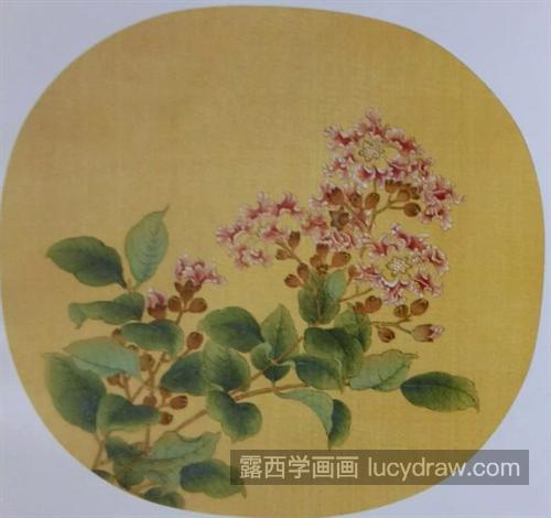 紫薇花怎么画？紫金花的画法是什么？