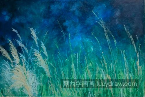 芦苇怎么画？如何画小清新作品？