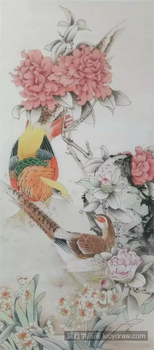 锦上添花怎么画？白腹锦鸡的工笔画教程是什么？