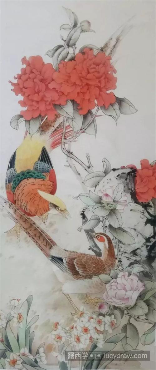 锦上添花怎么画？白腹锦鸡的工笔画教程是什么？