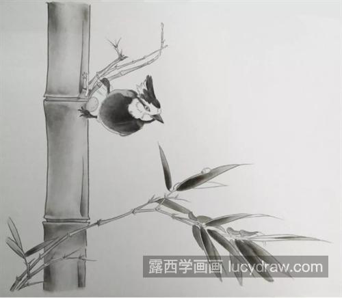 翠竹小鸟怎么画？绘画教程是什么？