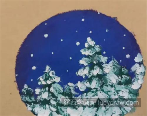 雪松怎么画？油画教程是什么？