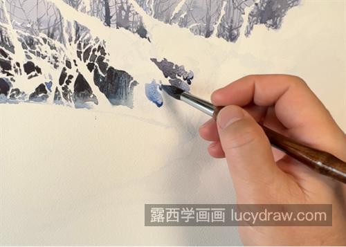 雪景怎么画？如何画的逼真透亮？