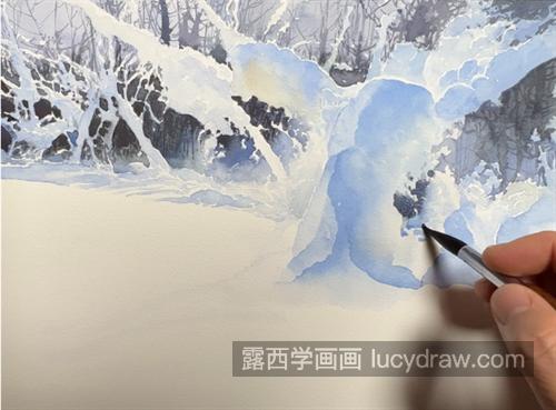 雪景怎么画？如何画的逼真透亮？