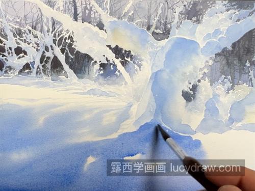 雪景怎么画？如何画的逼真透亮？