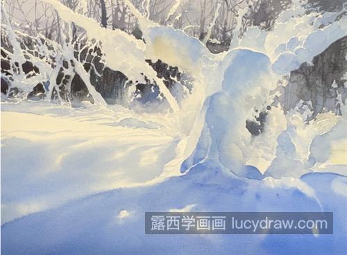 雪景怎么画？如何画的逼真透亮？