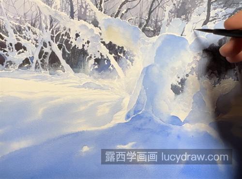 雪景怎么画？如何画的逼真透亮？