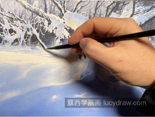 雪景怎么画？如何画的逼真透亮？