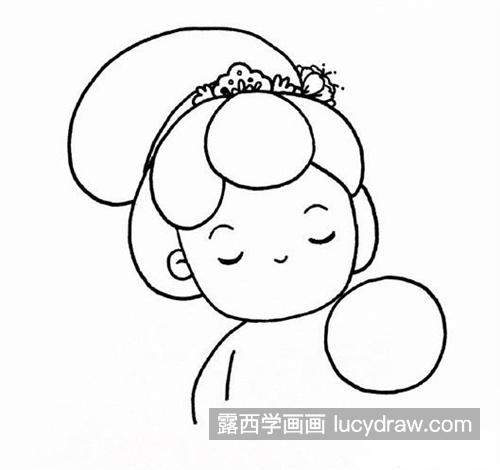 优雅的唐风美人水彩画教程 可爱漂亮的唐风美人水彩画怎么画好看