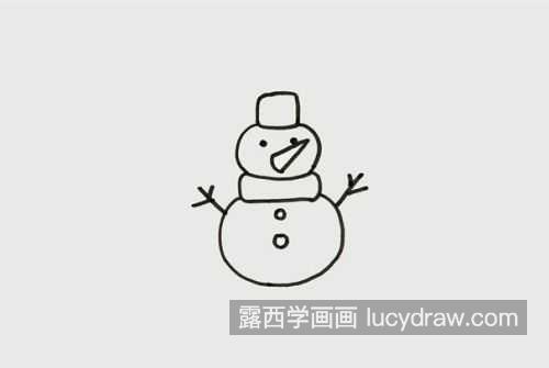 简单又漂亮雪人简笔画怎么画 带颜色雪人简笔画图片大全