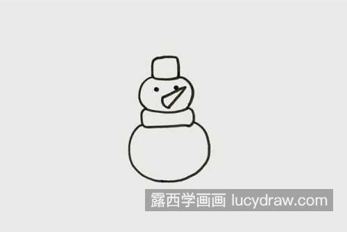 简单又漂亮雪人简笔画怎么画 带颜色雪人简笔画图片大全