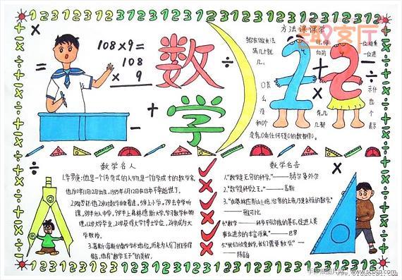 数学名人名言短 读书手抄报名人名言