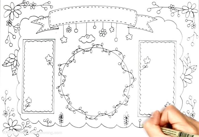 简单小清新手抄报怎么画