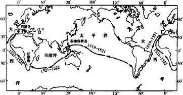 麦哲伦环球航行路线手抄报 手抄报图片大全-蒲城教育文学网