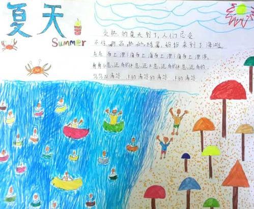 以夏季summer为主题的手抄报 爱为主题的手抄报