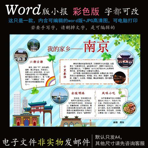 第1页南京旅游手抄报南京旅游小报南京旅游小报南京长江大桥电子小报