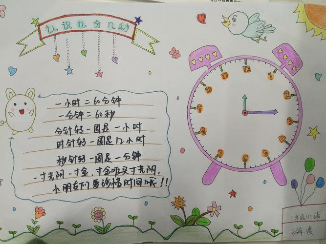 学习即生活-----繁阳小学一1班数学手抄报制作.