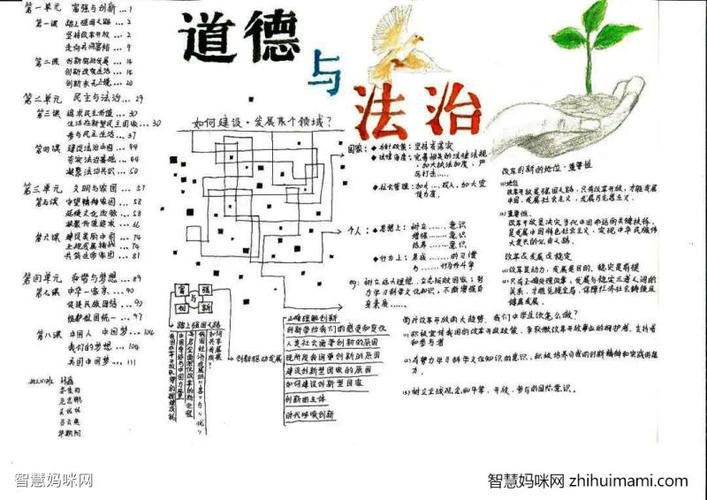 政治学科手抄报简单好画