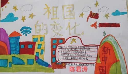 伯爵小学25班手抄报《中国的变化》