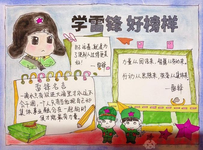 学雷锋手抄报一等作品图片