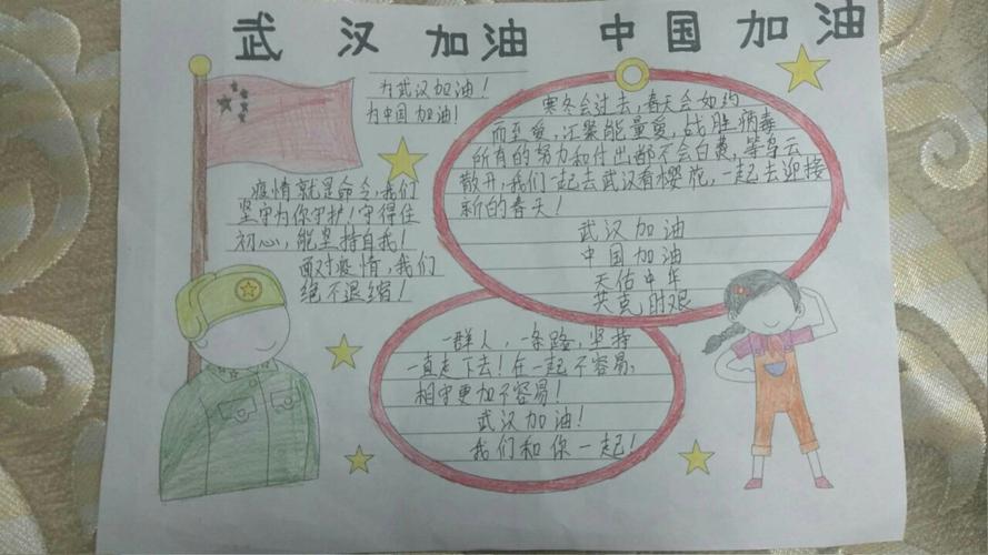 疫情 湖屯镇中心小学三年级巧手绘制抗疫主题手抄报 写美篇老师们