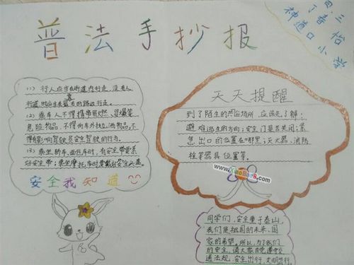 中学生遵法学法守法用法手抄报