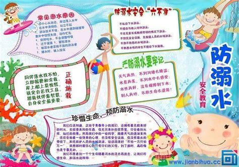 防溺水电子版幼儿园手抄报电子版手抄报