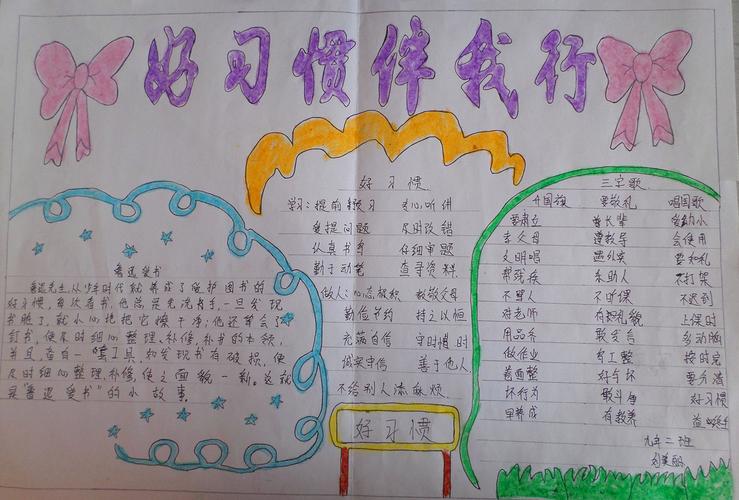 小学生好习惯手抄报资料