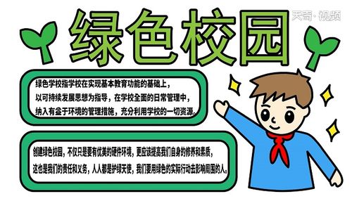 绿色校园手抄报绿色校园手抄报怎么画