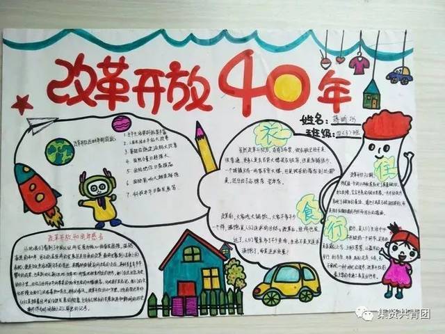 画40年代衣服的手抄报手抄报图片大全