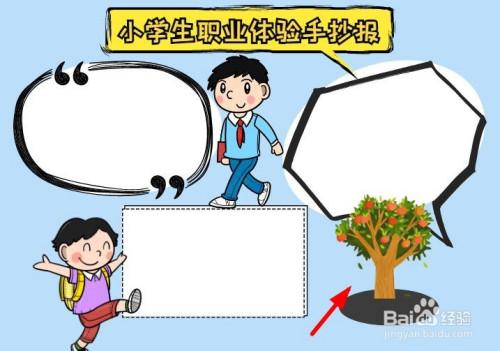 小学生职业体验手抄报