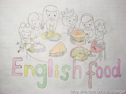 ilovefood英语手抄报 英语英语手抄报