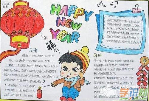 关于过新年放鞭炮的手抄报新年手抄报