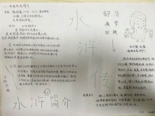 水浒传手抄报简单又漂亮