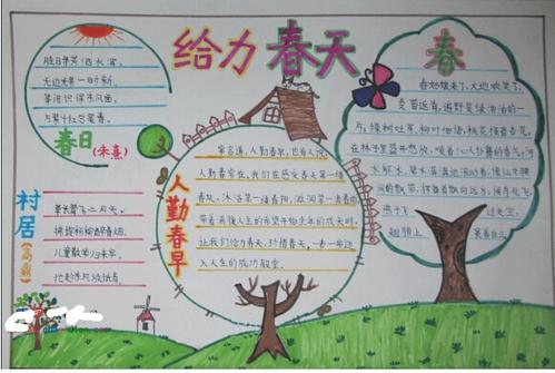 春天在哪里手抄报数学在哪里手抄报