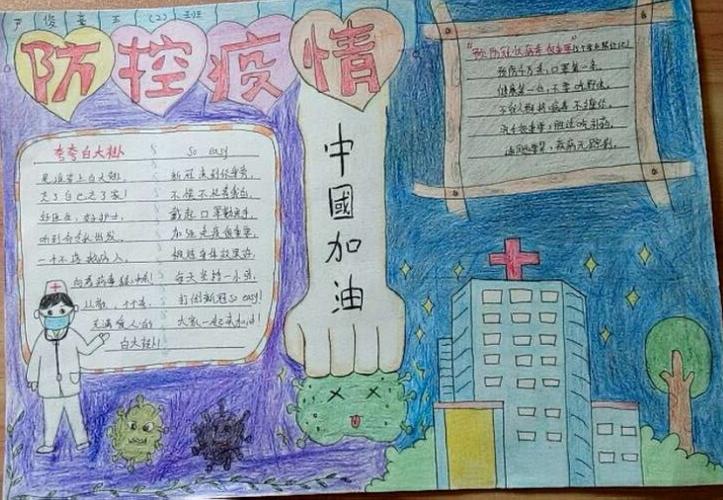 少年队员在行动阜阳市育才小学预防新型冠状病毒手抄报汇集一