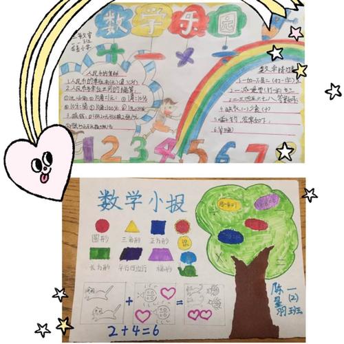 缤纷童年定鼎门小学数学学科一年级 数学手抄报篇