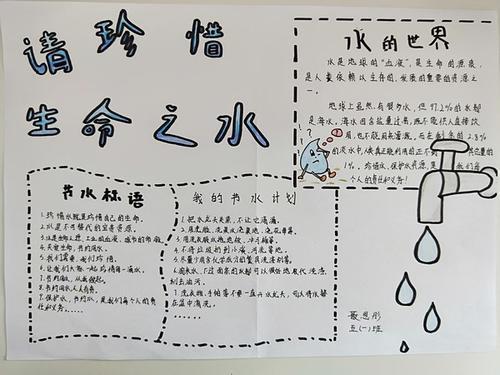 黄泥岗镇中心小学学生制作节约用水手抄报.jpg