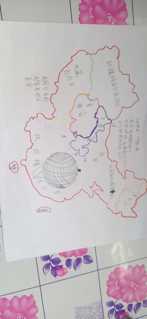 科尔沁实验初中七年三班地理手抄报主题第一期地图与地球