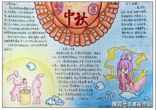 中秋节手抄报中秋节手抄报怎么画中秋节简单漂亮手抄报模板