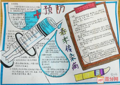 学校春季传染病预防知识手抄报