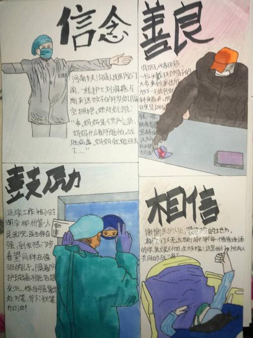 疫情防控我有画说---沈57中学生手抄报漫画部分作品展