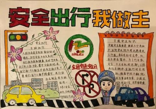 潍坊市中小学生交通安全手抄报大赛优秀作品展示系列二