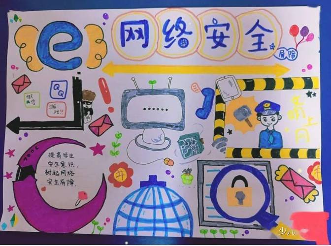 2021小学生网络安全手抄报获奖作品收藏备用哦