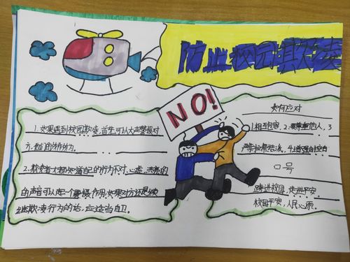 石洞小学校园防欺凌优秀手抄报