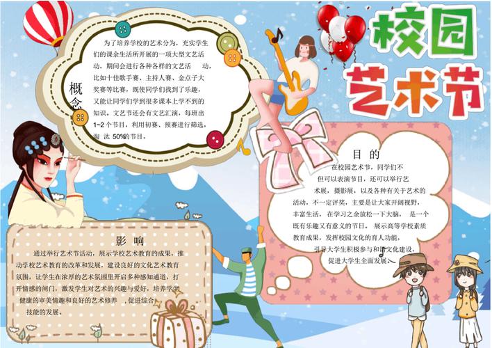 卡通校园艺术节小报手抄报.pdf 1页