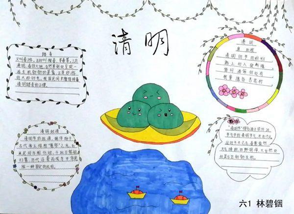 水粉画清明节手抄报清明节手抄报