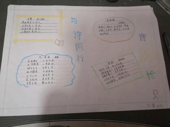 红玲碎语这个春天没有走远古诗苑漫步学生手抄报展二