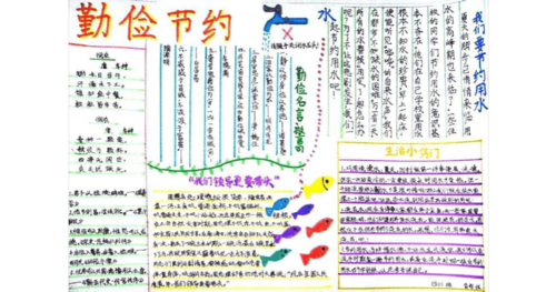 勤俭节约手抄报图片集锦